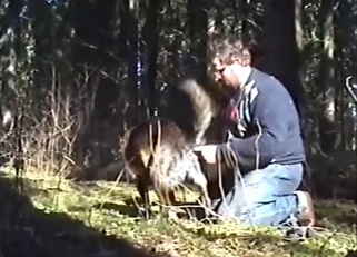 Rim and finger porn movie featuring outside sex