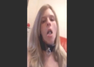 Leashed sub girl wants Dalmatian cum for fun